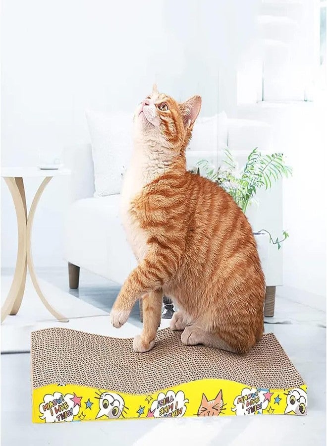 KittuPet Wave Reversible Cat Scratcher Cat Scratcher, XL Cat Scratching Post Suitable for All Type of Kitten, Large Size (Pack of 1) - Image 3